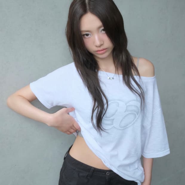 KIKI BOXY SHIRRING TEE / WHITE