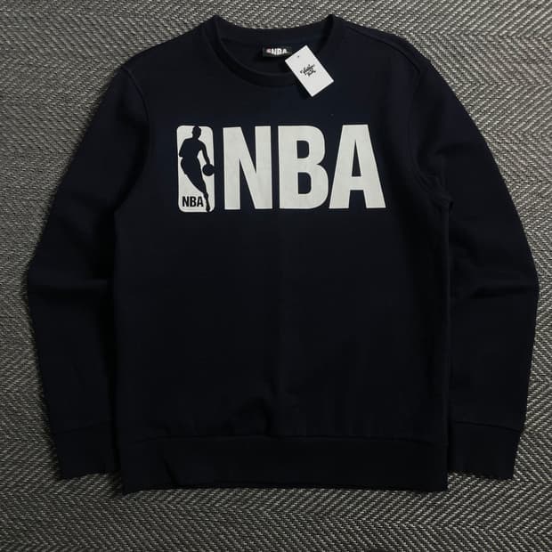 NBA 올드스쿨 빅로고 맨투맨 네이비o 4240