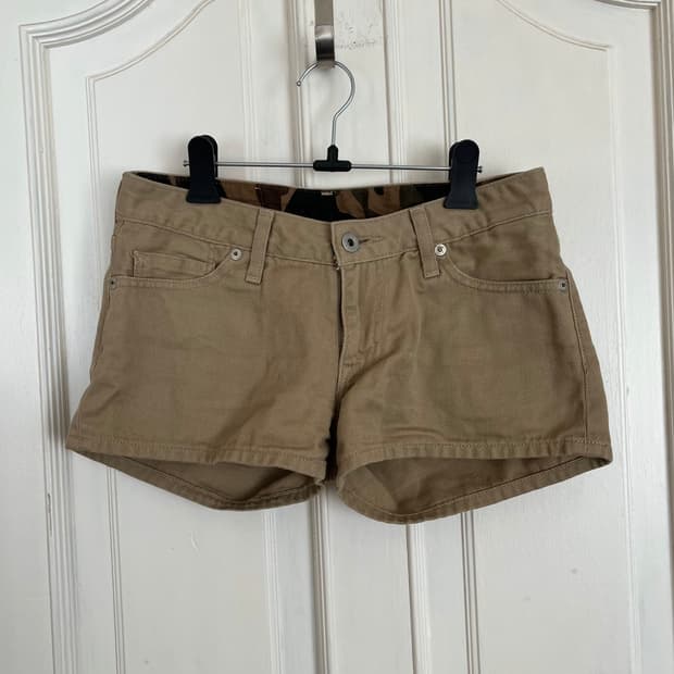 BAPE 베이프 베이지색 코튼 반바지 핫팬츠