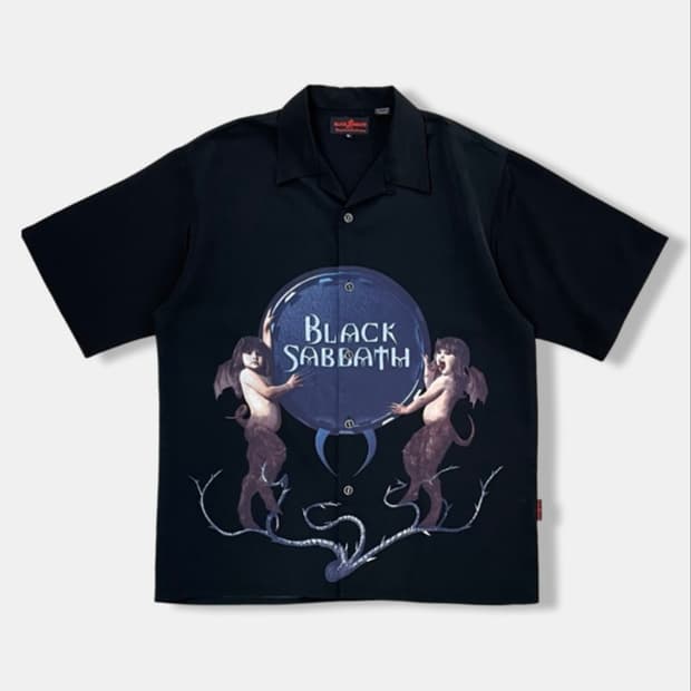 (XL) 빈티지 BLACK SABBATH 프린팅 반팔셔츠