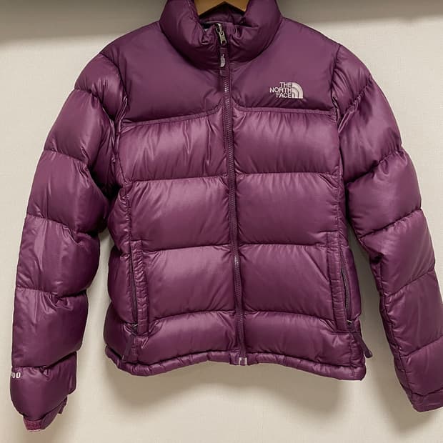 노스페이스 700눕시 여성 퍼플 패딩