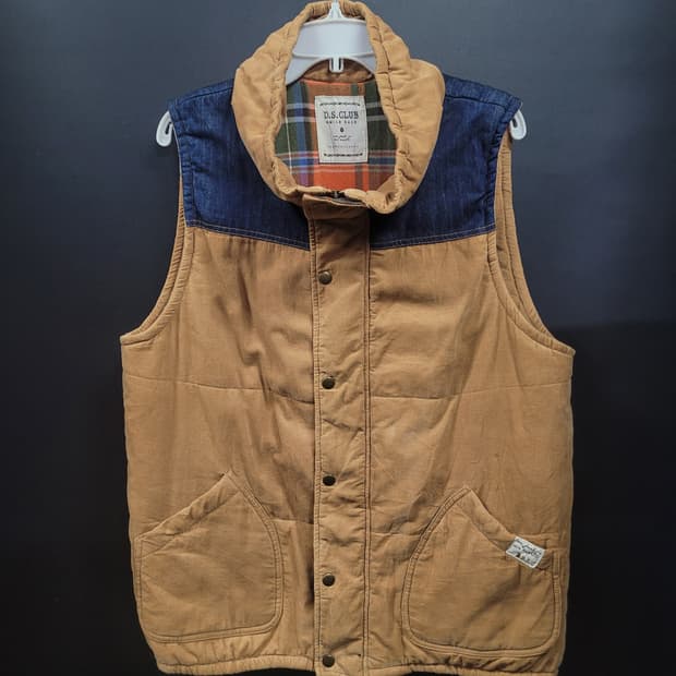 D.S.CLUB SMILE BACK 빈티지 패딩 베스트 