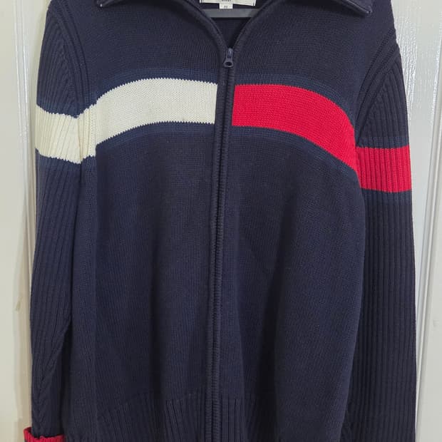타미힐피거 여성니트 집업 xxl