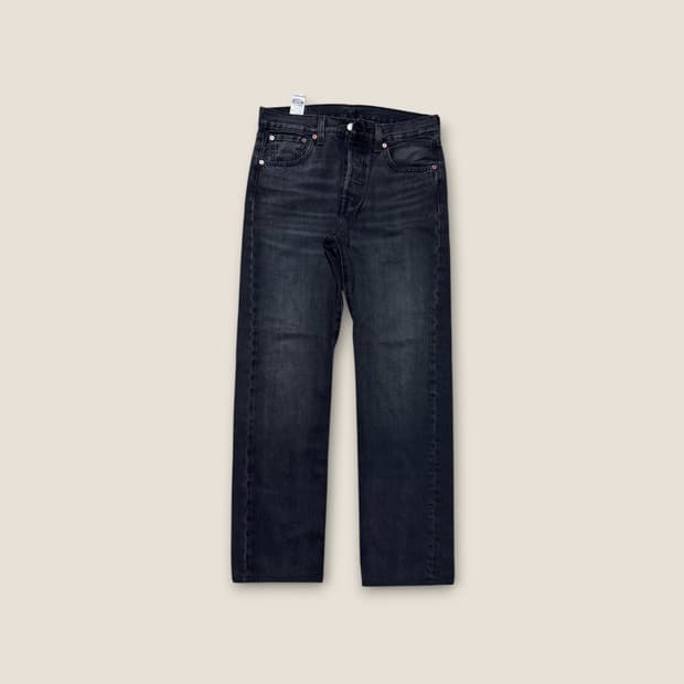 리바이스 501 워싱 흑청 데님 팬츠 31