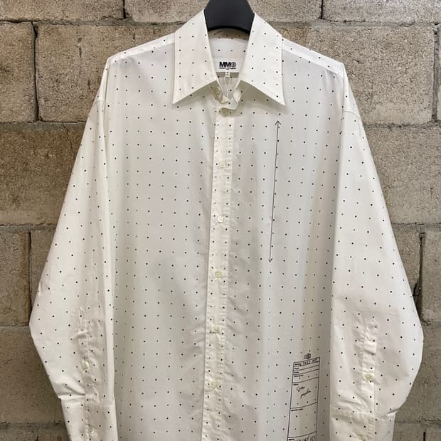 MM6 메종 마르지엘라 도트 프린트 셔츠 