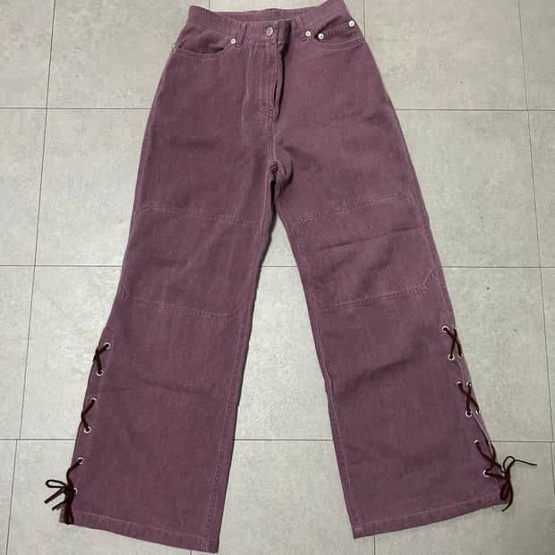 프렌다 퍼플부츠컷 데님 S