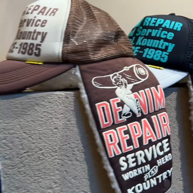 [품절제품/미개봉새상품] kapital 캐피탈 리페어 럼버 트랙 캡 모자