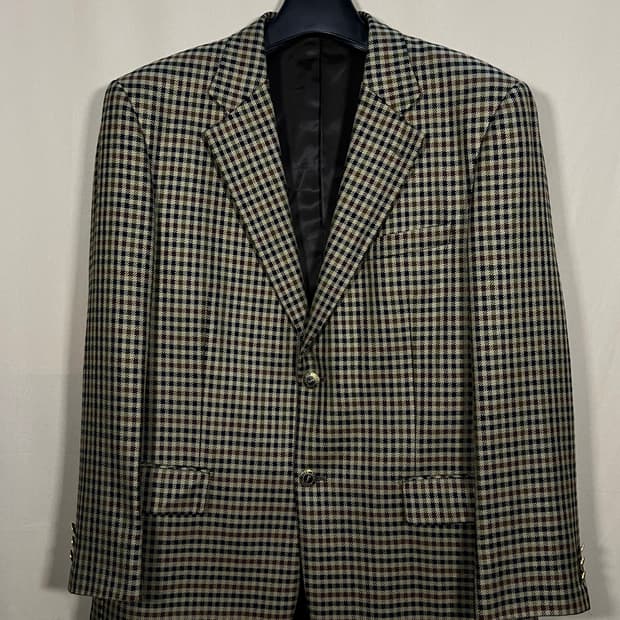 입생로랑 레트로 체커 블레이저 자켓 처분 