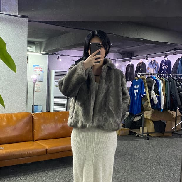 빈티지 우먼스 퍼 자켓 B3124