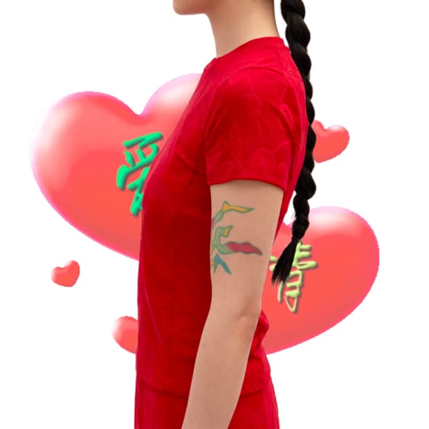 Camellia Jacquard Jersey top