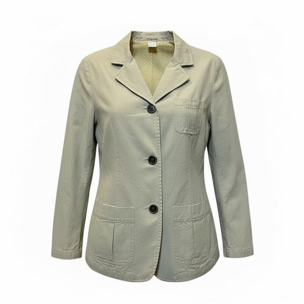 JPN VINTAGE 테일러드 코튼 워크자켓 3버튼 패치포켓 디테일 미색