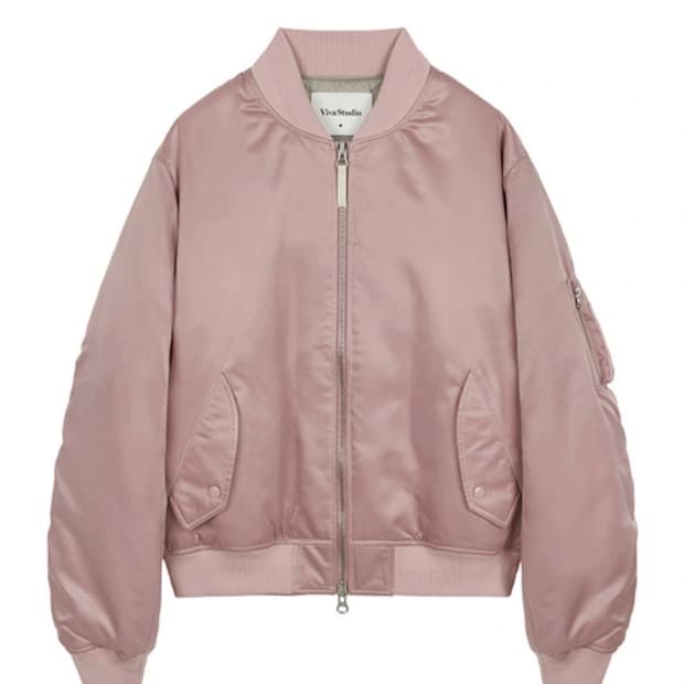 비바스튜디오 스티치 MA-1 점퍼 핑크