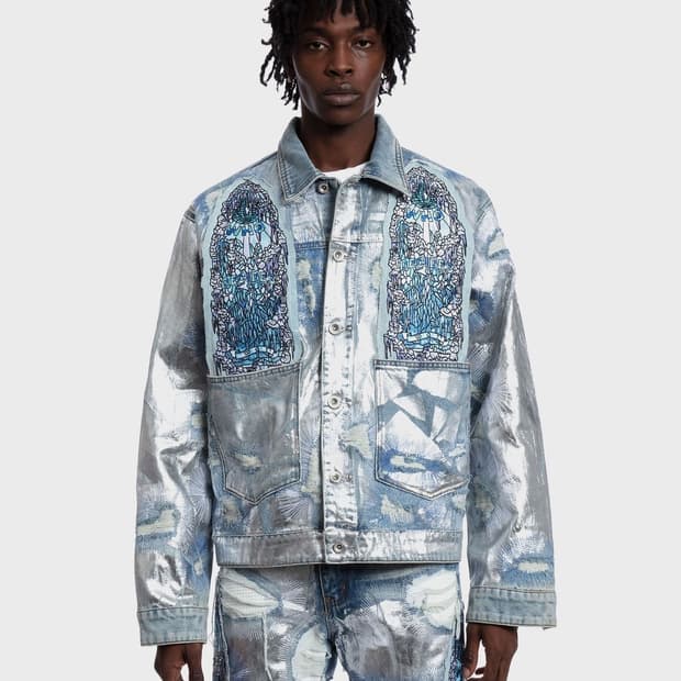 WHO DECIDES WAR HEAVY METAL DENIM JACKET