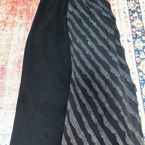 빈티지 롱 스커트 블랙