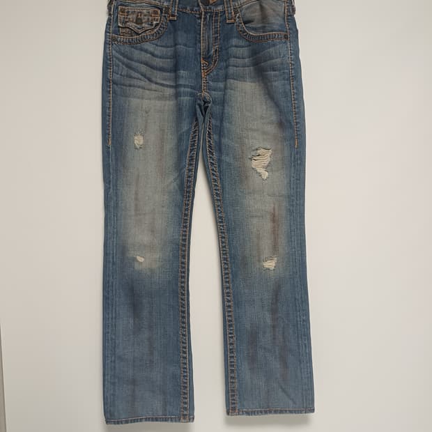 [31] 트루릴리전 릭키 빅 T 스트레이트 플랩 데님 (메드 인 멕시코)