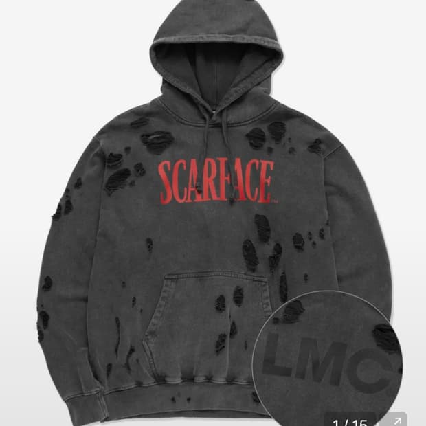 [xl] LMC 스카페이스 데미지 후드티