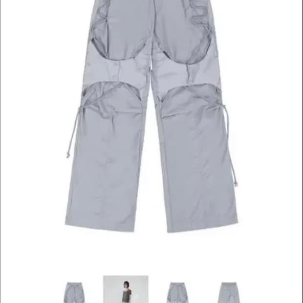 Ojos 오픈 스냅 팬츠 