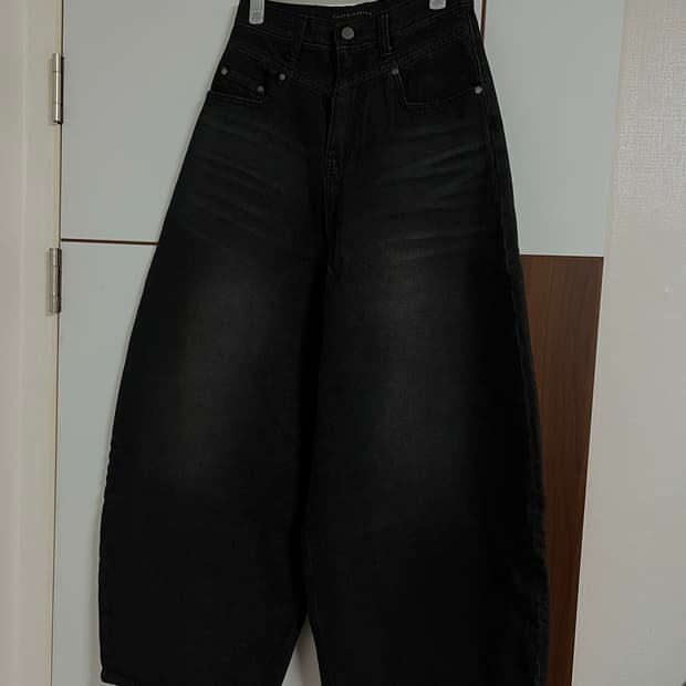 [트리밍버드]트밍 요크 벌룬 데님 블랙 1사이즈