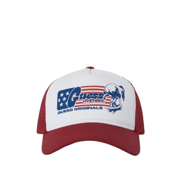 [게스x히스테릭 글래머] 메쉬 볼캡_red