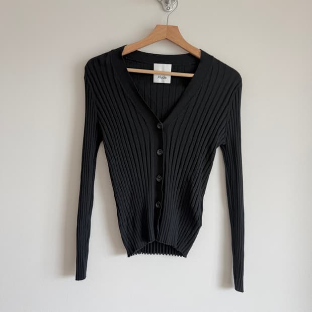 얼루드(Allude) 골지 가디건