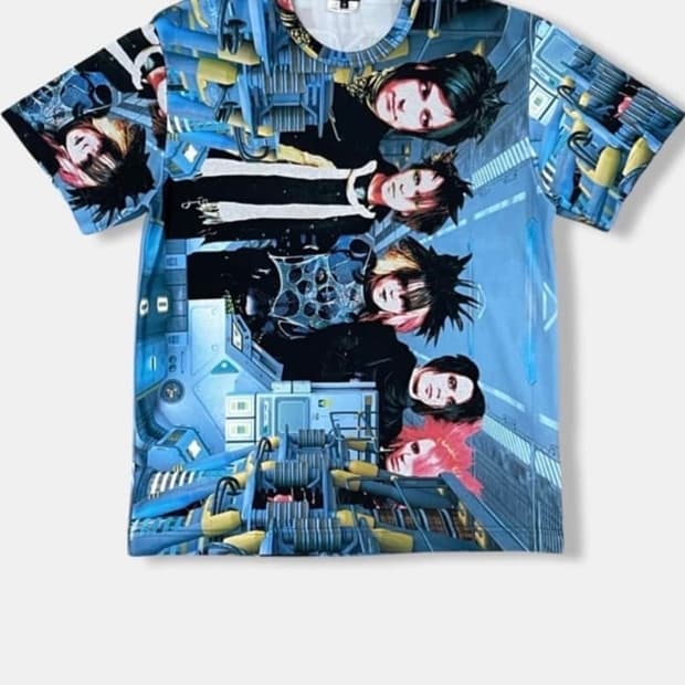 꼼데가르송 옴므플러스 20ss 락밴드 프린팅 티셔츠