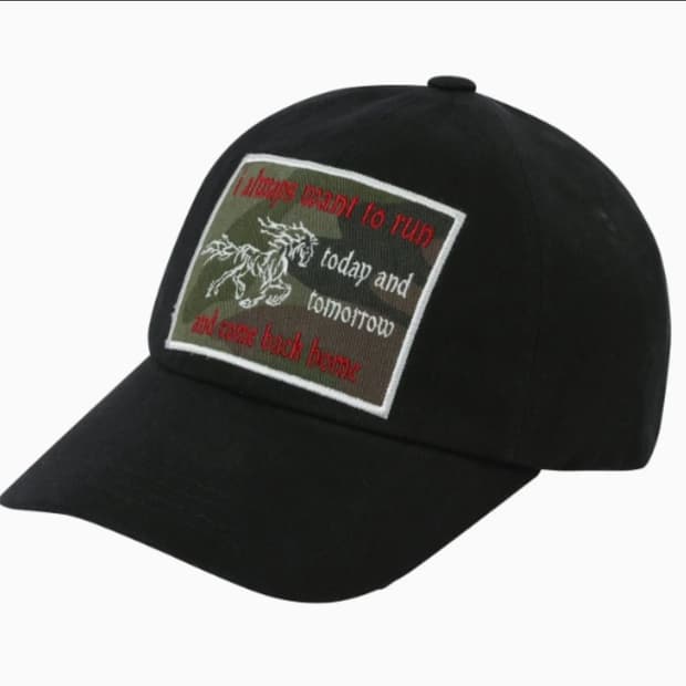 바우프 홀스 패치 볼캡 Horse Patch Ball Cap 블랙