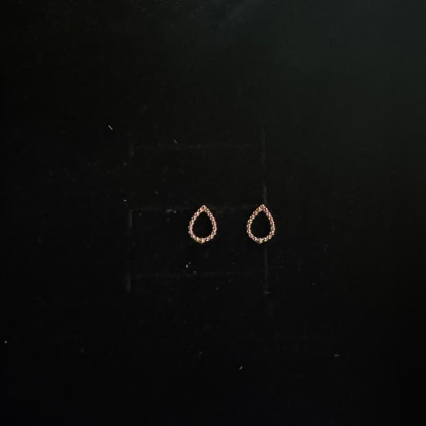 전체 14k 물방울 귀걸이 한쌍