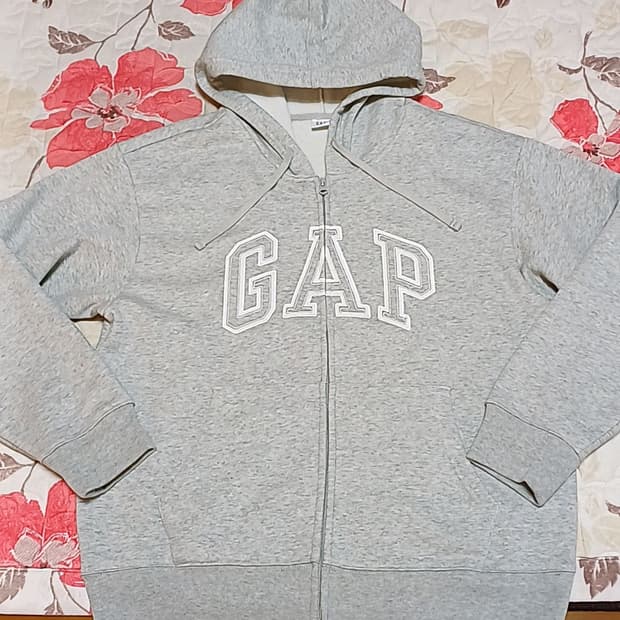 GAP 오버핏 기모후드집업 M 여성77 가슴56 기장65