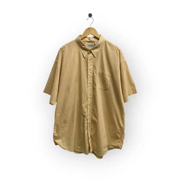 엘엘빈 L.L.Bean 빈티지 옐로우 체크 남방 2XL
