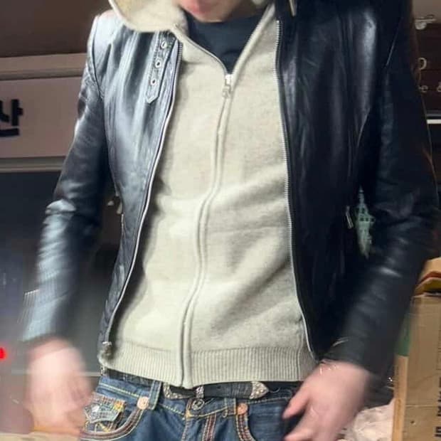 아르마니 익스체인지 울 블렌드 니트 후디 집업