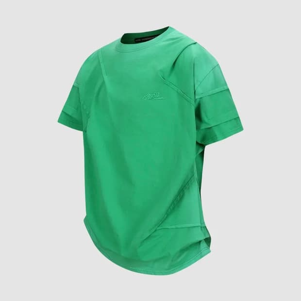 [앤더슨벨] 마드로 그라디언트 티셔츠 atb1079m(GREEN)