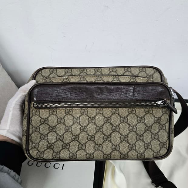 [보증서 정품] 구찌 시그니처 메신저백