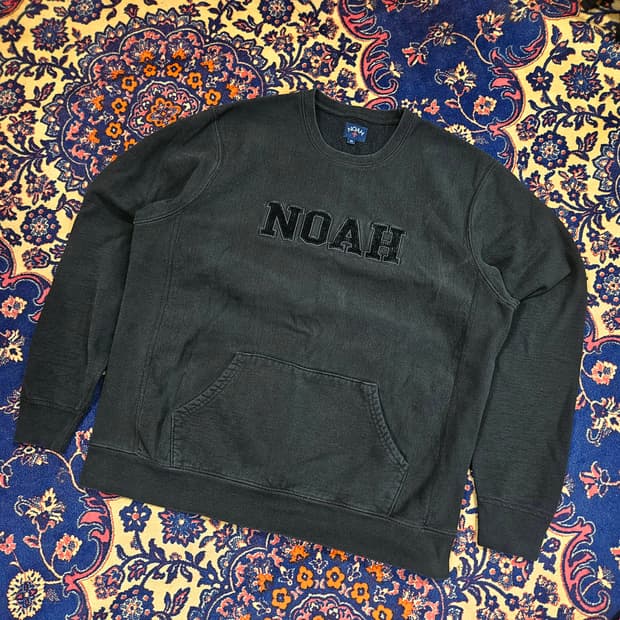 노아(NOAH) 크루넥 코듀로이 센터로고 맨투맨 XL size