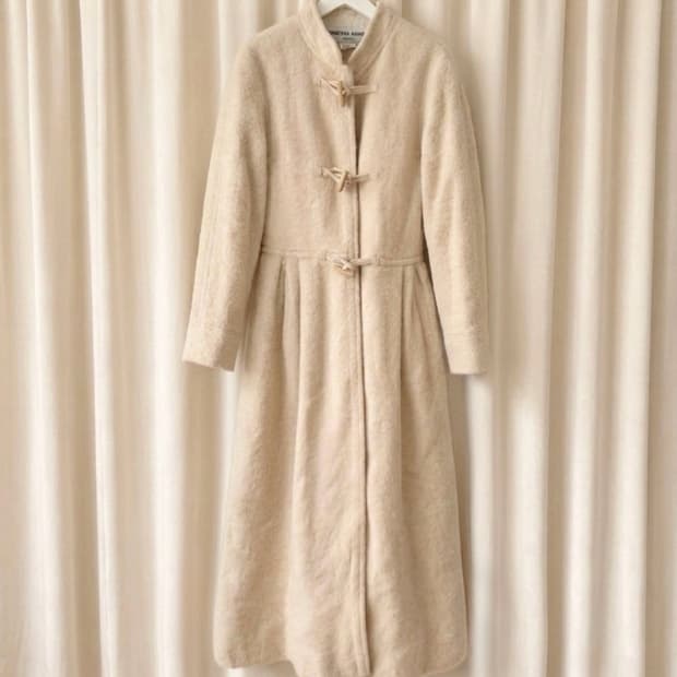 Oree오르에 프랑스 올드 빈티지 토글 맥시 코트 vintage coat