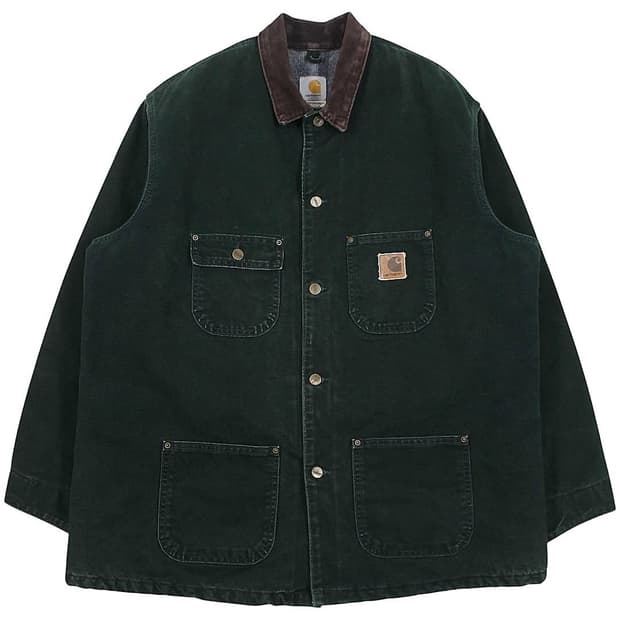 2004 USA 칼하트 C02 SPC 초어 코트 자켓 그린 빈티지 미국제