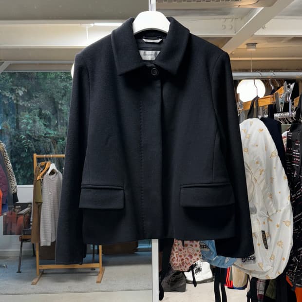 스포츠 막스 울 숏코트