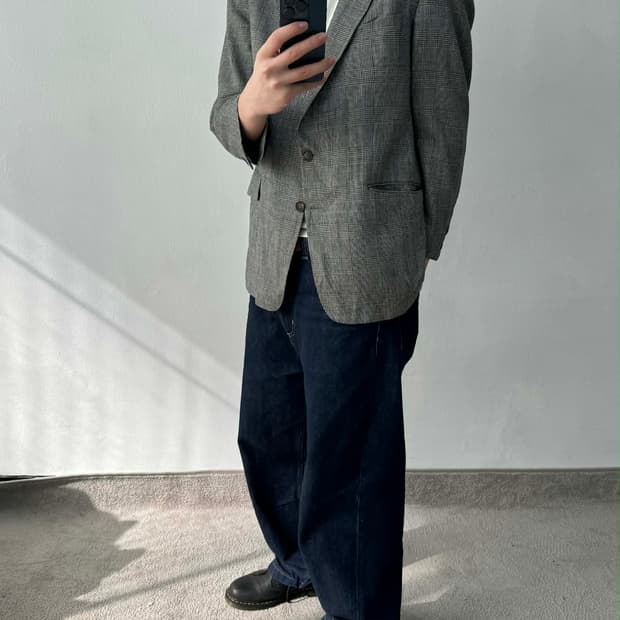 버버리 독일제 퓨어뉴 울 블레이져 자켓