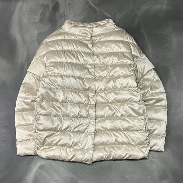  막스마라 리버시블 암 탈부착 퀼티드 자켓 y15680