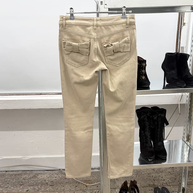 레드 발렌티노 2012S/S 보우 포켓 슬림 팬츠