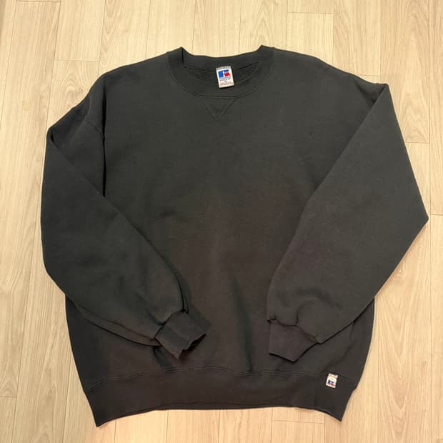 러셀 90s 스웻셔츠 블랙 made in usa