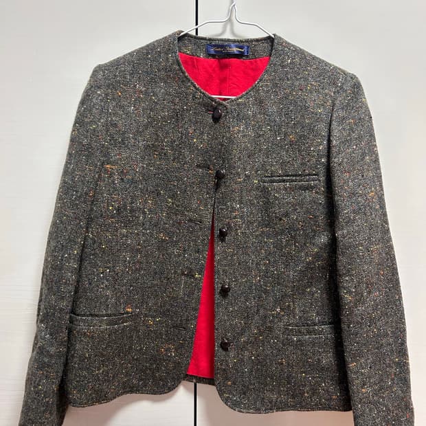 빈티지 트위드 자켓 여성용