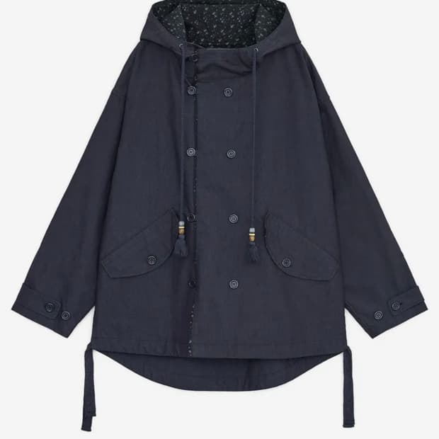 허그유어스킨 워시드 필드 자켓 네이비 야상