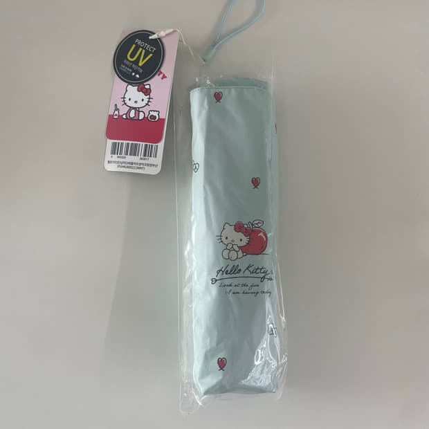 헬로키티 3단 양우산 양산 민트 산리오