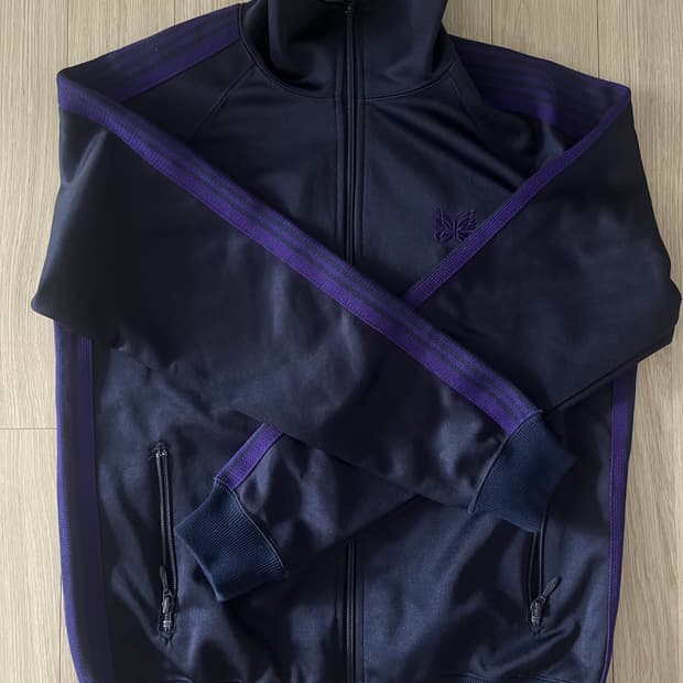 니들스 트랙자켓 s 네이비(블랙) 퍼플