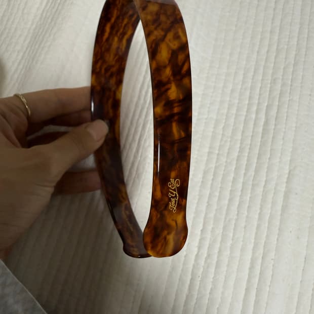투티에 머리띠 브라운