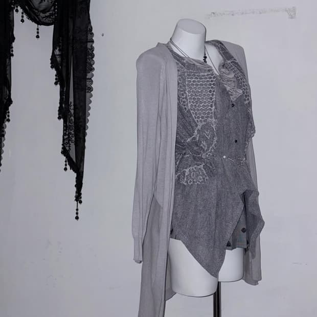 뮤트그레이 드레이프 페어리 코디세트 5pcs🪽🪽🪽