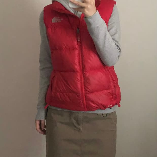 노스페이스 눕시 700 구스다운 패딩조끼