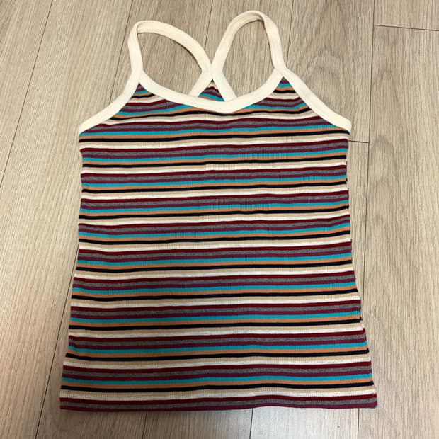 빈티지 스트라이프 나시