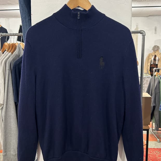 폴로 골프 반집업니트