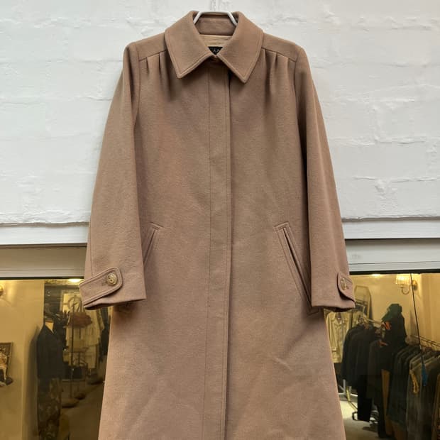 APC 베이지 울 코트 Women S